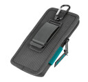 Makita XL Mobiltelefonveske i Polyester - Svart og Blå - Passer Opp Til 7"