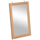 vidaXL Veggspeil heltre teak 50x70 cm
