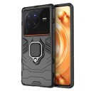Vivo X80 Pro Hybrid-deksel med Ringholder Svart