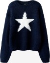 LMTD Nlfbowsta Ls Short Knit DARK SAPPHIRE 134-140