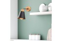 Vegg lampe Sudalwani Svart / Eik - Svart / Eik