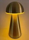 Homeline bordlampe "sopp" gull oppladbar 420009