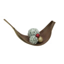 Europalms Pine Ball, Flocked, 20cm