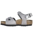 Birkenstock Sandaler Rio AS Kids Glitrende Sølv Birkenstock 25 Sandals Metallic