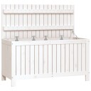 vidaXL Putekasse hvit 115x49x60 cm heltre furu