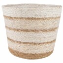 vidaXL Sjøgress plantekurver 3 pcs Naturlig Hvit og Beige Ø26 x 19 cm