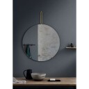 Moebe wall mirror Ø 70 cm Messing