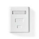 Nedis 1-Port UTP CAT6 Veggboks Hvit Gullbelagt