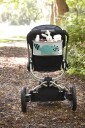 3 Sprouts Stroller Organizer Teal Raccoon