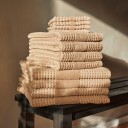 Juna Check Håndklæde - Beige - 70X140CM