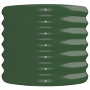 vidaXL Plantekasse pulverlakkert stål 224x40x36 cm grønn