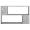 vidaXL Bokhylle betonggr? 100x24x63 cm sponplate