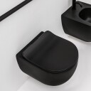 LAVABO GLOMP MINI RIMLESS VEGGHENGT TOALETT MATT SORT