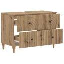 vidaXL Baderomsvaskeskap ALKMAAR Artisan eik 82 x 41 x 59 cm