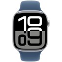 Apple Watch S10 46mm GPS sølv/denim Sport Band S/M