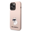 Karl Lagerfeld Choupette Silikon Mobildeksel til iPhone 14 Pro Max - Rosa