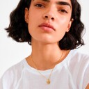 Pilgrim Air Coin Necklace Gold Plated   Gold   ONE SIZE