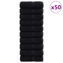  Gjesthåndkle SOLUND 50 pcs Svart 30 x 30 cm 550 gsm