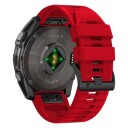 Tech Protect Silicone Line Strap for Garmin Fenix 5X / 5X Plus / 6X / 6X Pro / 7X / 8 (51 mm) Rød