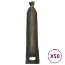vidaXL Sandsekker 50 stk mørkegrønn 103x25 cm HDPE