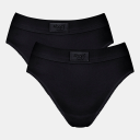 Sloggi Truser 2P Doublå Comfort Tai Multi Svart bomull 38 Dame