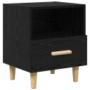  Nattbordskap Svart eik 40 x 35 x 47.5 cm Konstruert tre
