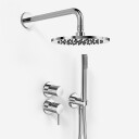 Semplice SBR901 S05 Dusjsett Ø20cm Vegg Krom