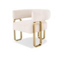 Capricorn lenestol bouclé cream