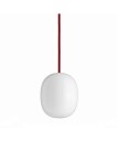Piet Hein Superegg 200P Taklampe Opal med Rød Ledning