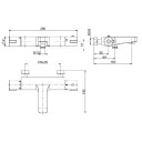 Fima Badekararmatur Split F4074 Krom