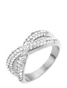 By Jolima Cross Ring Silver 19 MM