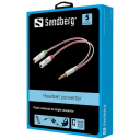 Sandberg 4-pols hodesettadapter 3.5mm TRS til Apple iPad/iPhone/iPod Hvit