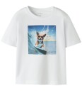 Name It T skjorte NmmVoto Bright White/Surfer Dog Name It 2 år 92 T skjorte Hvit