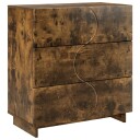 vidaXL Skjenk Røkt Eik 70 x 38 x 75 cm Konstruert tre