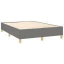  Boxspring sengeramme mørkegrå 135x190 cm Double stoff