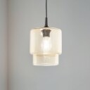 Argon Nesto pendellampe i glass ravfarget Ø 18 cm E27