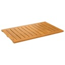vidaXL Badematte Ensfarget Brun 80 x 50 cm Solid akasietre