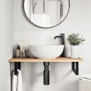  Plate til baderomsskap ubehandlet 60x40x2 cm heltre akasie