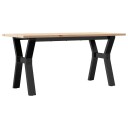  Salongbord Y-ramme 100x50x45 cm heltre furu og støpejern 3282710