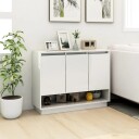 vidaXL Skjenk hvit 97x31x75 cm sponplate