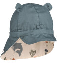 Liewood Gorm Reversible Sun Hat With Ears - Multi/patterned - 9-12M