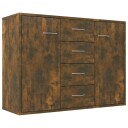 vidaXL Skjenk røkt eik 88x30x65 cm konstruert tre