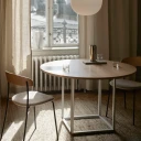 New Works Florence Spisebordsstativ Lite Metallisk Hvitt