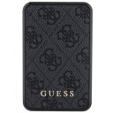 Guess Powerbank 10.000mAh 18W USB-A Svart med Lær og Metallogo