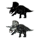 Skrape-Klistremerker - Dinosaurer