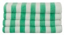 Nordstrand Home Stripete badehåndkle - 70x140 cm - 100% bomull - Grønn og hvit - Badehåndkle med striper -