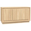 vidaXL Skjenk sonoma eik 102x35x55 cm konstruert tre