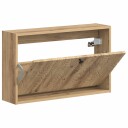 vidaXL Vegghengt skoskap DELFT 71 x 17 x 43 cm Konstruert tre
