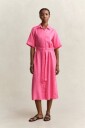 GANT Linen Ss Shirt Dress Pink 42