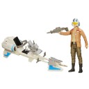 Star Wars Speeder Bike Og Poe Dameron 30 Cm Figur